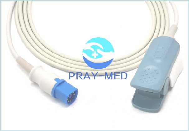 Philips D-Shaped 8pin M1196A spo2 sensor