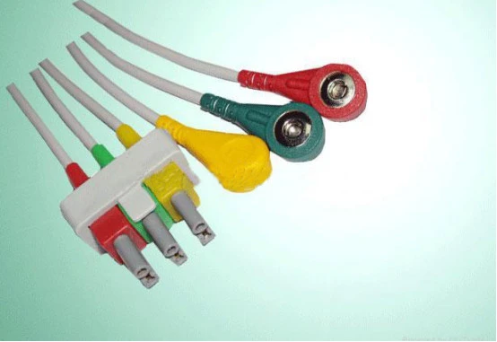 Philips 3-ledig EKG-trådsats för M1623 / m1633A, snap / Grabber / Clip