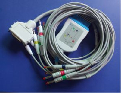 Fukuda Denshi FX-2111/3010 10-ledig EKG-kabel med blyledare, IEC / AHA, CLIP / IEC