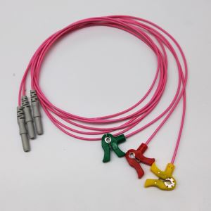Medicinsk nyfödda klämma  3  Lead DIN ECG-kabel
