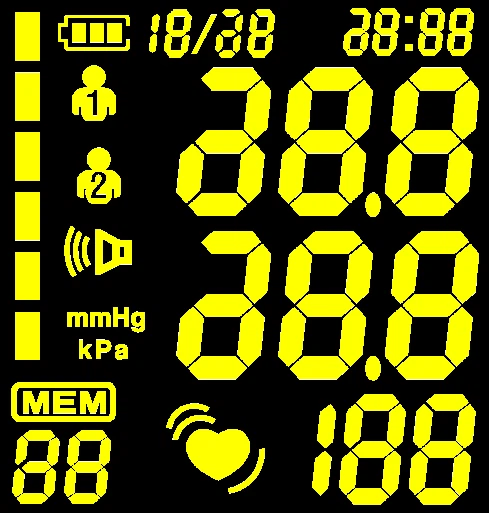 Wrist Electronic Blood Pressure Monitor TK-W201 Rechargeable