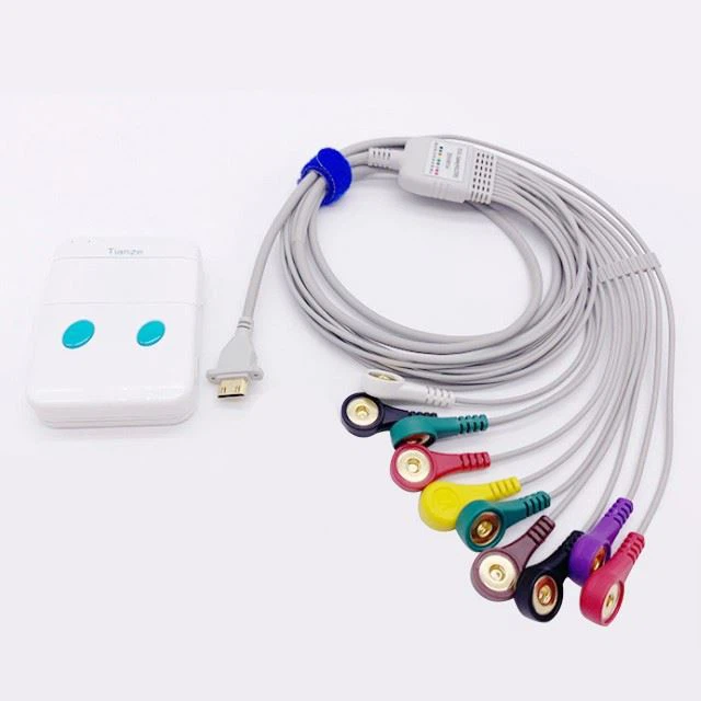 10 Lead Tianze Ecg Holter Cable Compatible With Holter Recorder