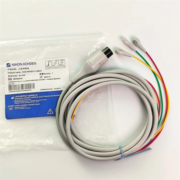 Original Nihon Kohden ECG Patient Cable BJ-753P